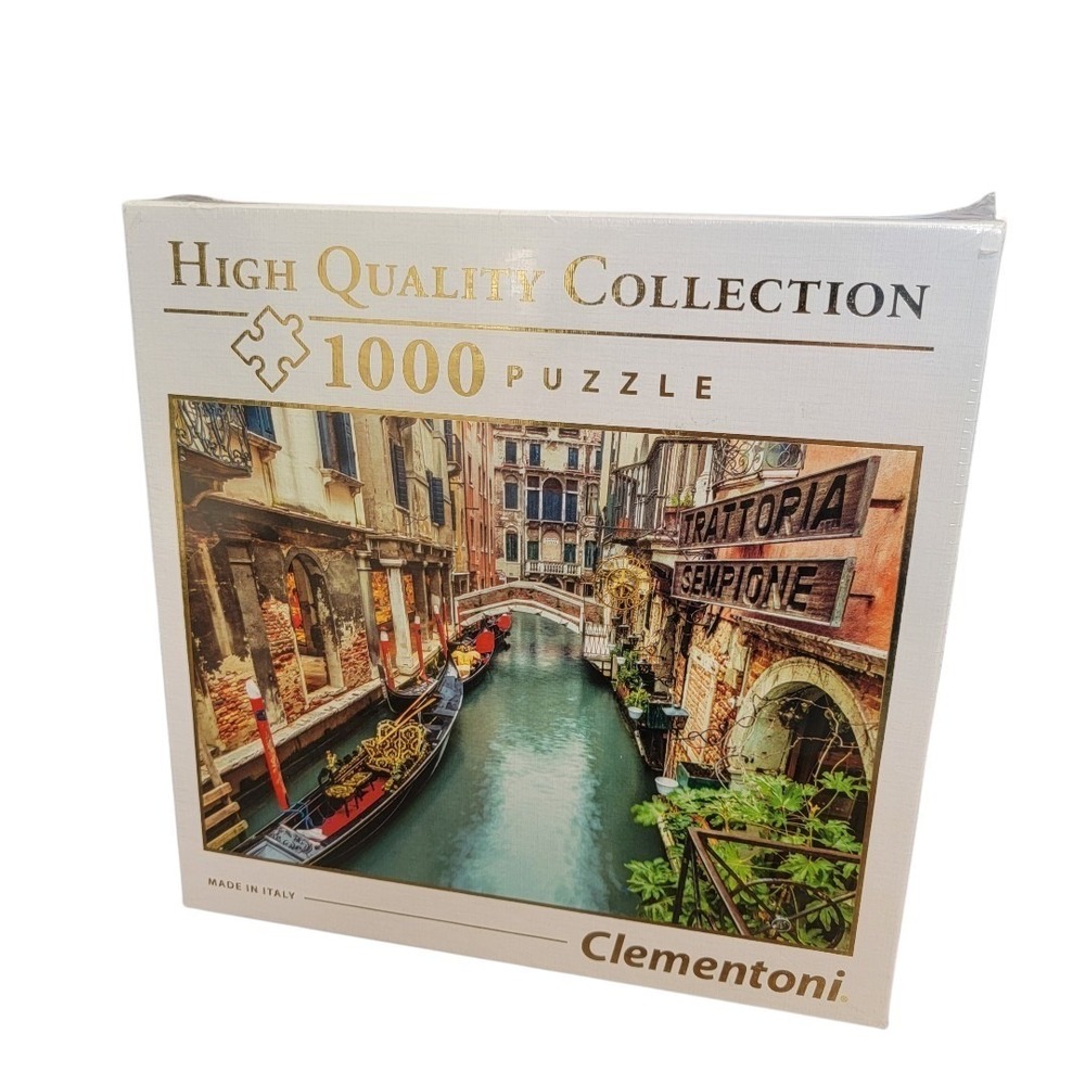 NIB Clementoni Venice Canal Puzzle 1000 Pcs High Quality Collection Jigsaw Italy